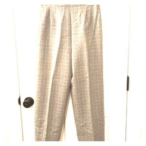 Beautiful light blue and taupe wool trousers